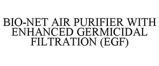 BIO-NET AIR PURIFIER WITH ENHANCED GERMICIDAL FILTRATION (EGF)