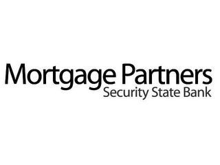 MORTGAGE PARTNERS SECURITY STATE BANK