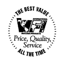 WFI THE BEST VALUE ALL THE TIME PRICE, QUALITY, SERVICE INTERNATIONAL NUCLEAR PRODUCTS