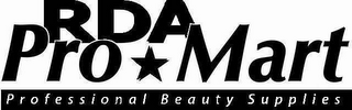 RDA PRO MART PROFESSIONAL BEAUTY SUPPLIES