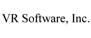 VR SOFTWARE, INC.