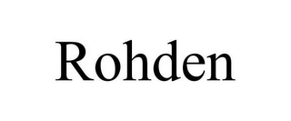 ROHDEN