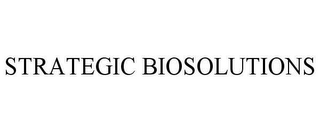 STRATEGIC BIOSOLUTIONS