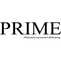 PRIME PRODUCTIVITY IMPROVEMENT METHODOLOGY