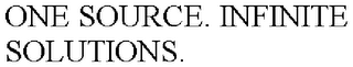 ONE SOURCE. INFINITE SOLUTIONS.