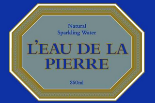 L'EAU DE LA PIERRE NATURAL SPARKLING WATER 350 ML