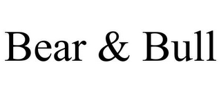 BEAR & BULL