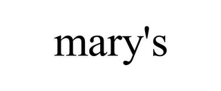 MARY'S