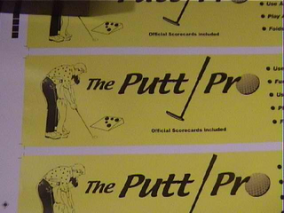 THE PUTT PRO OFFICIAL SCORECARDS INCLUDED