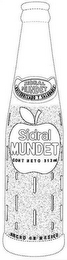 SIDRAL MUNDET PASTEURIZADO Y SALUDABLE CONT NETO 312 ML HECHO EN MEXICO