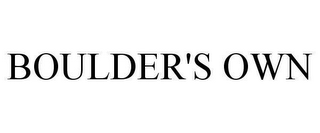 BOULDER'S OWN