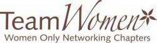 TEAM WOMEN WOMEN ONLY NETWORKING CHAPTERS