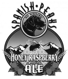 SPANISH · PEAKS HONEY RASPBERRY FLAVORED ALE NO WHINERS! CHUG