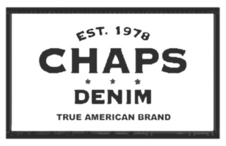 EST. 1978 CHAPS DENIM TRUE AMERICAN BRAND