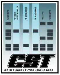 CST CRIME · SCENE · TECHNOLOGIES LADDER: VICTIM: SUSPECT 1: SUSPECT 2: ATTACKER'S CELLS: LADDER: