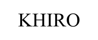 KHIRO