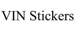 VIN STICKERS