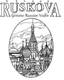 RUSKOVA SELECT GENUINE RUSSIAN VODKA