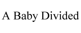 A BABY DIVIDED