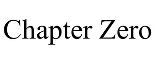 CHAPTER ZERO