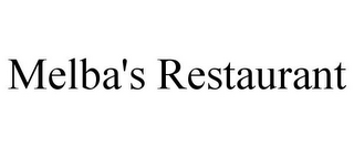 MELBA'S RESTAURANT