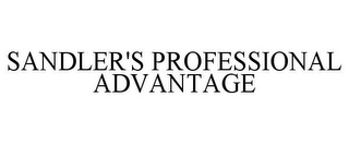 SANDLER'S PROFESSIONAL ADVANTAGE