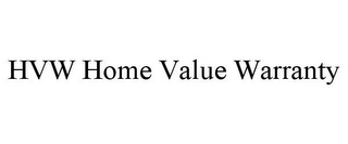 HVW HOME VALUE WARRANTY