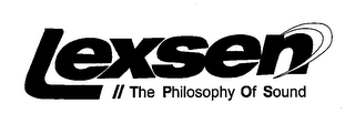 LEXSEN THE PHILOSOPHY OF SOUND