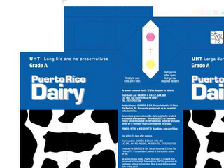 PUERTO RICO DAIRY UHT LONG LIFE AND NO PRESERVATIVES GRADE A