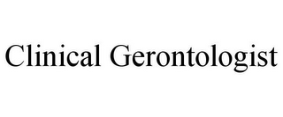 CLINICAL GERONTOLOGIST