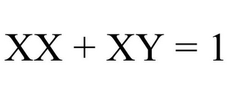 XX + XY = 1