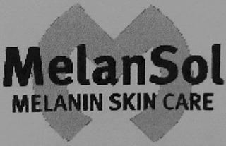 M MELANSOL MELANIN SKIN CARE