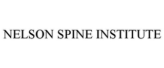 NELSON SPINE INSTITUTE