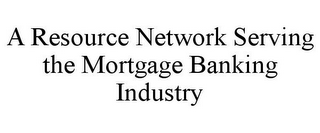 A RESOURCE NETWORK SERVING THE MORTGAGE BANKING INDUSTRY