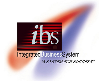 IBS INTEGRATEDBUSINESSSYSTEM "A SYSTEM FOR SUCCESS"