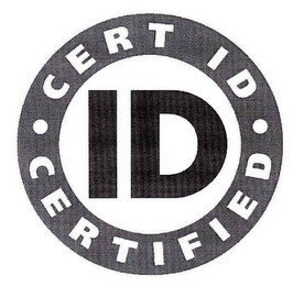 ID CERT ID CERTIFIED