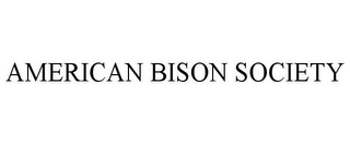 AMERICAN BISON SOCIETY