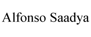 ALFONSO SAADYA