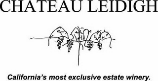 CHATEAU LEIDIGH CALIFORNIA'S MOST EXCLUSIVE ESTATE WINERY.