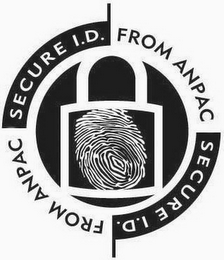 SECURE I.D. FROM ANPAC SECURE I.D. FROM ANPAC