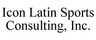 ICON LATIN SPORTS CONSULTING, INC.
