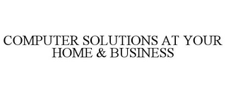 COMPUTER SOLUTIONS AT YOUR HOME & BUSINESS