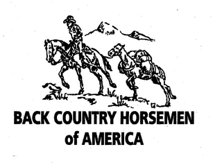 BACK COUNTRY HORSEMEN OF AMERICA