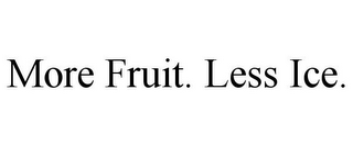 MORE FRUIT. LESS ICE.