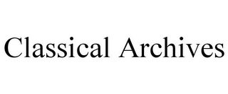 CLASSICAL ARCHIVES