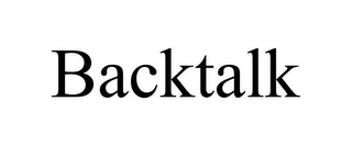 BACKTALK