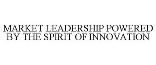 MARKET LEADERSHIP POWERED BY THE SPIRIT OF INNOVATION