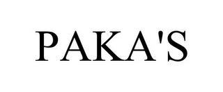 PAKA'S