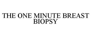 THE ONE MINUTE BREAST BIOPSY