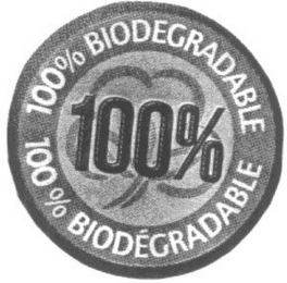 100% BIODEGRADABLE 100% 100% BIODÉGRADABLE